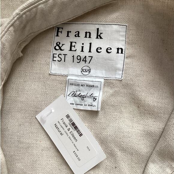 Frank & Eileen McLoghlin Utility Jacket In Natural Size XS Small Italian Brushed - Picture 9 of 12